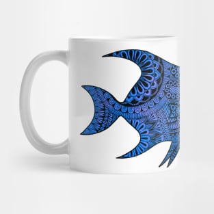 Fish (Indigo) Mug